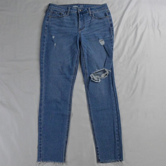Old Navy 6 Rockstar Super Skinny High Rise Light Destroyed Womens‎ Jeans - Picture 1 of 7